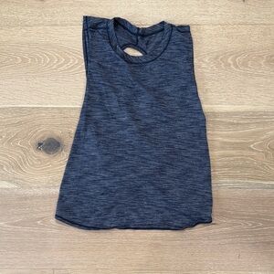 lululemon athletica Navy Crisscross Back Tank